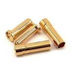 Protek R/C PTK-5024   RC 5.0mm "Super Bullet" Solid Gold Connectors (2 Male/2 Female)