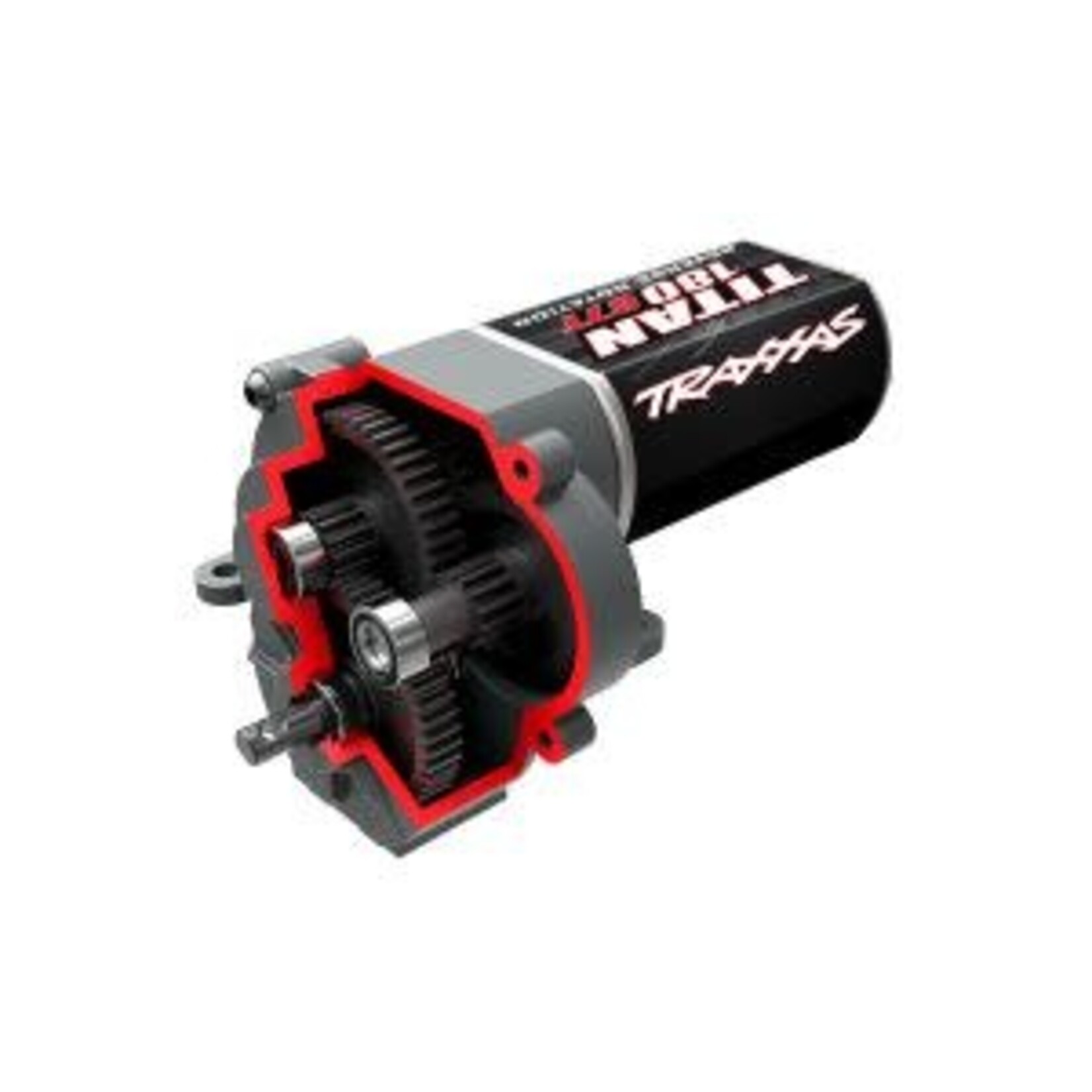 Traxxas 9791  Transmission, complete (high range (trail) gearing) (16.6:1 reduction ratio) (includes Titan® 87T motor)