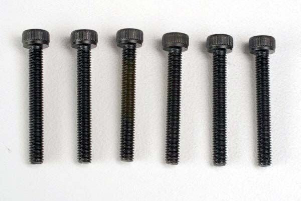 Traxxas 2556  Header screws, 3x23mm cap hex screws (6)