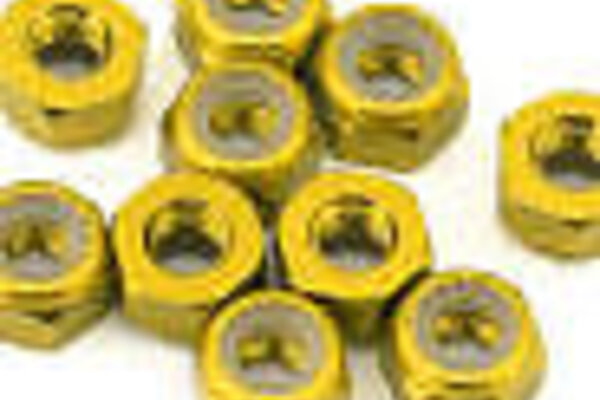 EXCELERATE XCE-0142.13   eXcelerate 3mm Aluminum Lock Nuts (Gold) (10)