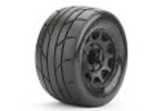 Jetko Tires J2804CBMSGNB1 1/10 MT 2.8 Super Sonic Tires Mounted on Black Claw Rims, Medium Soft, 12mm Hex, 0" Offset