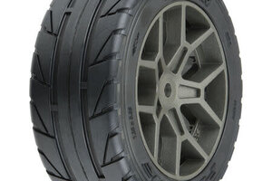 Proline Racing PRO1020410  1/8 Vector S3 Front/Rear 35/85 2.4" Belted Mounted Tires, 14mm Gray: Vendetta