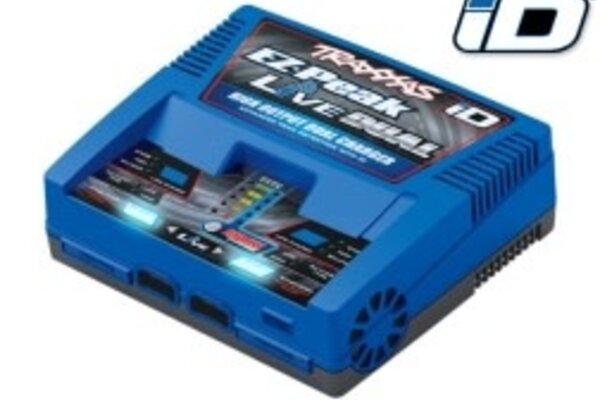 Traxxas 2973   Charger, EZ-Peak® Live Dual, 200W, NiMH/LiPo with iD® Auto Battery Identification