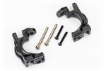 Traxxas 9032 Caster blocks (c-hubs), extreme heavy duty, black (left & right)/ 3x32mm hinge pins (2)/ 3x20mm BCS (2) (for use with #9080 upgrade kit)