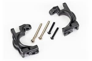 Traxxas 9032 Caster blocks (c-hubs), extreme heavy duty, black (left & right)/ 3x32mm hinge pins (2)/ 3x20mm BCS (2) (for use with #9080 upgrade kit)