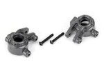Traxxas 9037-GRAY  Steering blocks, extreme heavy duty, gray (left & right)/ 3x20mm BCS (2) (for use with #9080 upgrade kit)