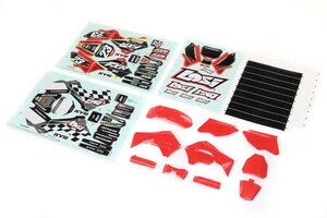 LOSI LOS260000  Red Plastics with Wraps: Promoto-MX