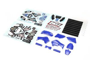LOSI LOS260001 Blue Plastics with Wraps: Promoto-MX