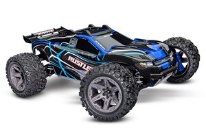 Traxxas 67164-4-BLUE  Rustler 4X4 BL-2s: 1/10 Scale 4WD Stadium Truck