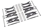 Traxxas 7895 Suspension kit, X-Maxx® WideMaxx®, black (includes front & rear suspension arms, front toe links, driveshafts, shock springs)