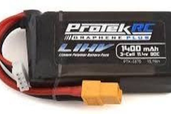 Protek RC PTK-5570  ProTek RC 3S 90C Si-Graphene + HV LiPo Battery w/XT60 Connector (11.4V/1400mAh)