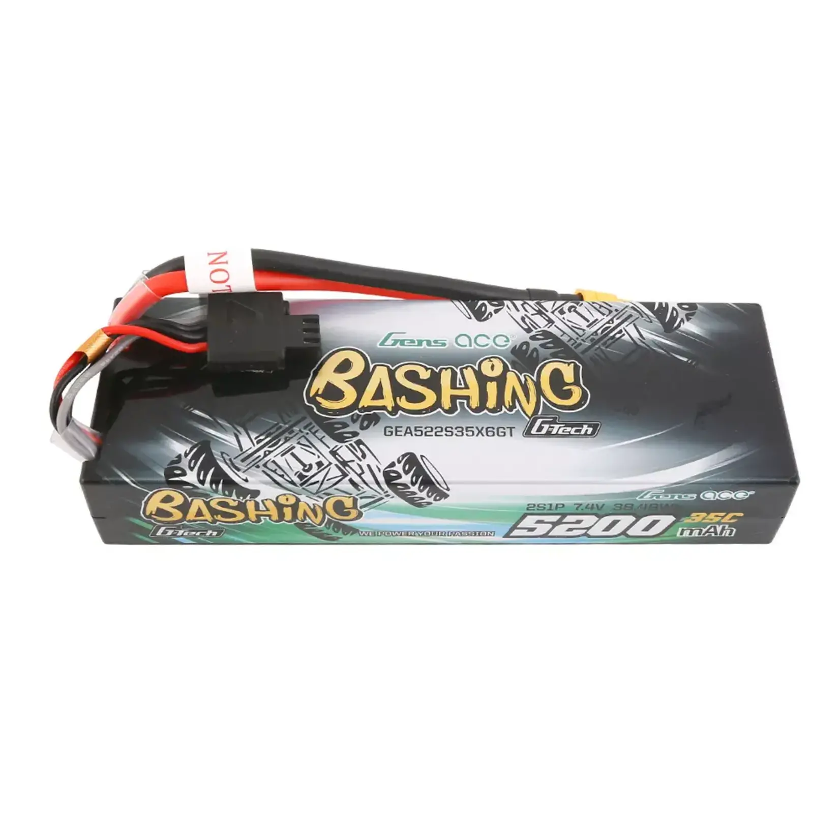 Gens ACE GEA522S35X6GT   Gens Ace 2S G-Tech Smart "Bashing" LiPo Battery 35C (7.4V/5200mAh) w/XT-60