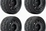 Powerhobby PHB3204RBMSG   Powerhobby 1/10 Rally Car Formula Mounted Tires / Radial Wheels (4)