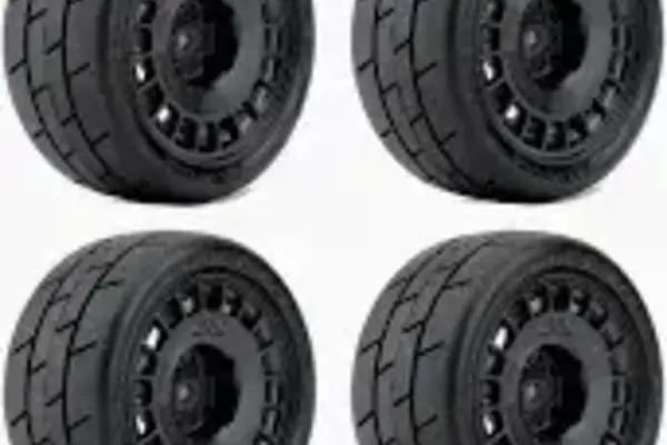Powerhobby PHB3204RBMSG   Powerhobby 1/10 Rally Car Formula Mounted Tires / Radial Wheels (4)