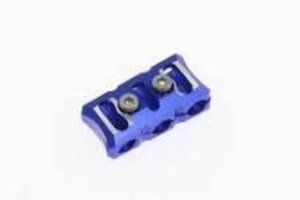 Powerhobby PHB6080Blue   POWERHOBBY ULTRALITE 3 WIRE ORGANIZER 3 X 4.1MM 10AWG WIRE BLUE