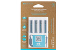 PBLPBAAAC  Pale Blue Lithium Ion Rechargeable AAA Batteries 4pk