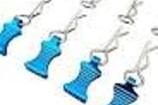 Protek RC HRAAC03EZ16   Hot Racing 1/10 Aluminum EZ Pulls w/Body Clips (Light Blue) (4)