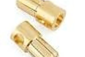 Maclan MCL4293  Maclan Max Current 8mm Gold Bullet Connectors (2)