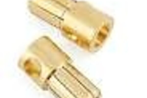 Maclan MCL4293  Maclan Max Current 8mm Gold Bullet Connectors (2)