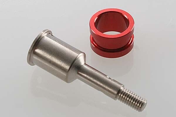 Traxxas 5166 Stub axle, (1)/ axle sleeve (1) Revo®/T-Maxx®/E-Maxx (steel constant-velocity driveshaft)