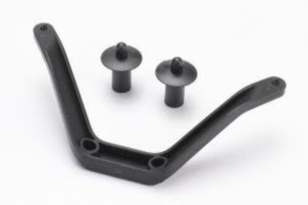 Traxxas 6715 Body mount (1)/ body mount post (2) (front)