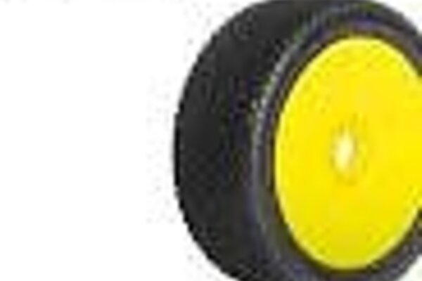 Powerhobby PHB1008DYMSG    Zoom PreviousNext    Powerhobby J-Zero 1/8 Buggy Mounted Tires Yellow Dish Wheels (2) Medium Soft