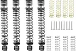 Powerhobby PHBSCX24752Grey  Powerhobby Aluminum 54mm Long Travel Shocks 1/24 Axial SCX24 Jeep Bronco Grey