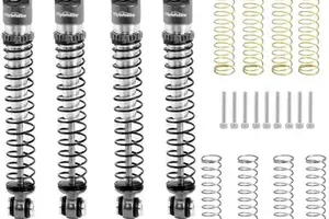 Powerhobby PHBSCX24752Grey  Powerhobby Aluminum 54mm Long Travel Shocks 1/24 Axial SCX24 Jeep Bronco Grey Powerhobby PHBSCX24752Grey  Powerhobby Aluminum 54mm Long Travel Shocks 1/24 Axial SCX24 Jeep Bronco Grey