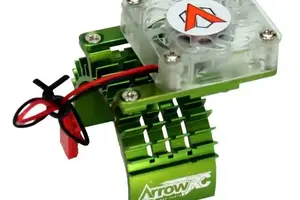 Powerhobby ARC1004-Green  Powerhobby Aluminum Motor Cooling Fan FOR Traxxas Slash Stampede Rustler Green