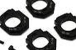 Hot Racing HRAGRM18V01  Hot Racing Arrma Grom Aluminum Motor Mount Set (Black) (16-27T)