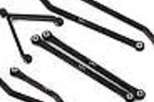 Hot Racing HRASXTF133HA01  Hot Racing Axial SCX24 Deadbolt Aluminum High Clearance Links Set (133.5mm)