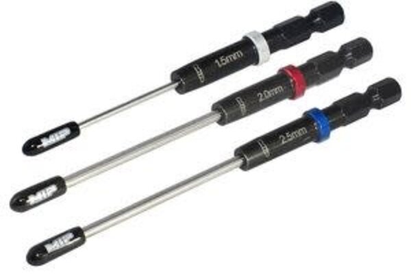 MIP MIP9612  Speed Tip Hex Driver Wrench Set, Gen 2, Metric (3), 1.5mm, 2.0mm, 2.5mm
