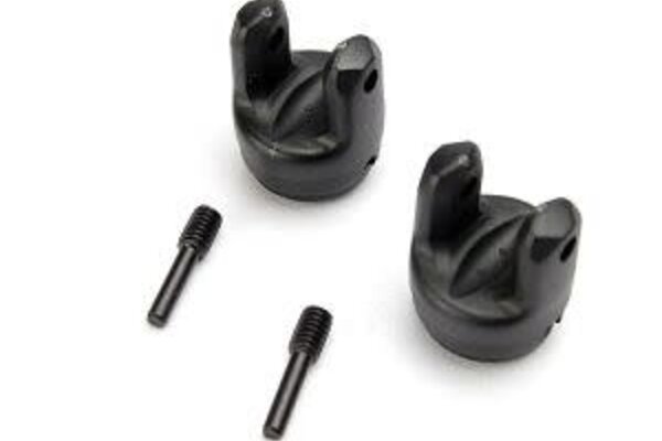 Traxxas Yokes, differential and transmission (2)/ 4x15mm screw pins (2)
