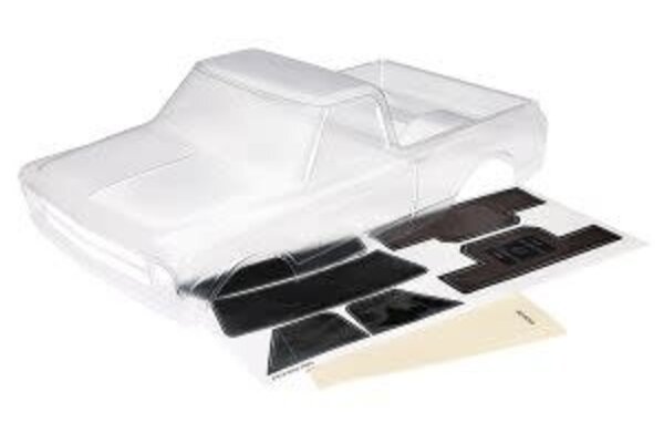 Traxxas 9411 Body, Chevrolet C10 (clear, requires painting)/ window masks