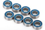 Traxxas 7019R Ball bearings, blue rubber sealed (4x8x3mm) (8)