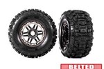 Traxxas 8979A   T&W BLK CHRM WHL SLDGHMR AT TIRE