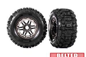 Traxxas 8979A   T&W BLK CHRM WHL SLDGHMR AT TIRE
