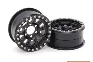 Vanquish Products VPS08140  Vanquish Products Battle Born Sierra 1.9" Beadlock Crawler Wheels (Black) (2)