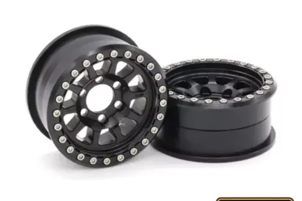 Vanquish Products VPS08140  Vanquish Products Battle Born Sierra 1.9" Beadlock Crawler Wheels (Black) (2)
