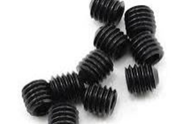 Protek RC PTK-H-4000  RC 3x3mm "High Strength" Cup Style Set Screws (10)