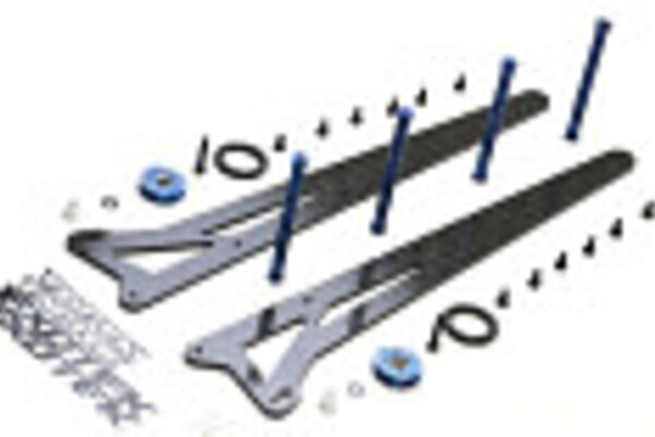 Exotek Racing EXO1980   Traxxas Slash Adjustable Wheelie Ladder Bar Set