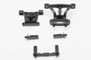 Traxxas 7015  BODY MOUNTS, FRONT & REAR/ BOD