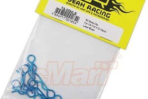 Yeah Racing YEA-YA-0594LB  Yeah Racing Body Clips (Blue) (10) (1/10 or 1/8 Scale)