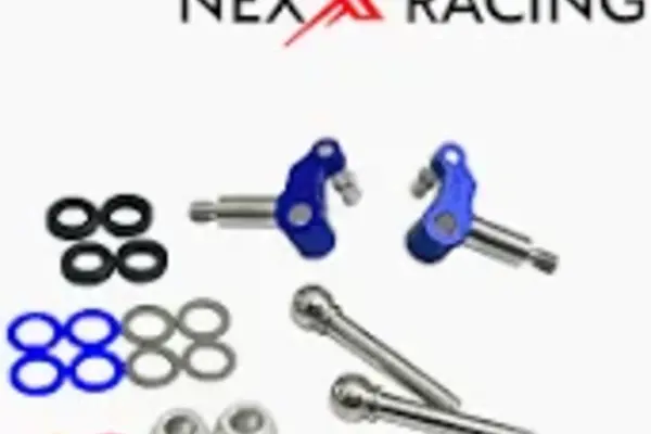 NEXX RACING NX-412-BLU   NEXX Racing Mini-Z MR04-EVO2 Aluminum Steering Knuckles (Blue) (2)