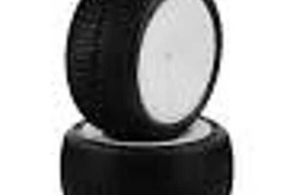 JCONCEPTS JCO3152-101021  JConcepts Fuzz Bite LP 2.2" Pre-Mounted Rear Buggy Carpet Tires (White) (2) (Pink) w/12mm Hex