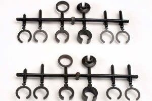 Traxxas 2668 Spring retainers, upper & lower (2)/ spring pre-load spacers: 1mm (4)/ 1.5mm (2)/ 2mm (2)/ 4mm (2)/ 8mm (2) (Big Bore Shocks)