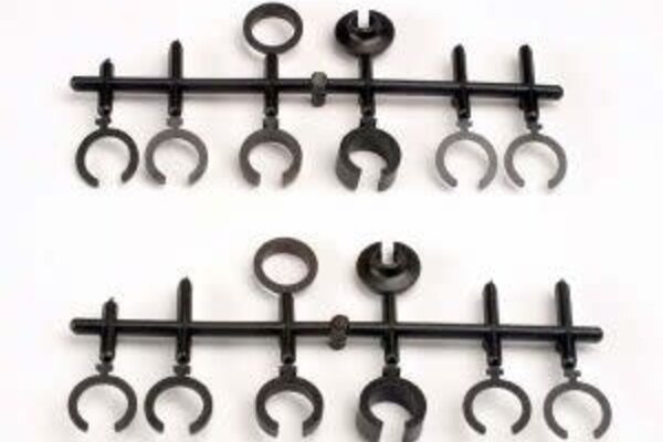 Traxxas 2668 Spring retainers, upper & lower (2)/ spring pre-load spacers: 1mm (4)/ 1.5mm (2)/ 2mm (2)/ 4mm (2)/ 8mm (2) (Big Bore Shocks)