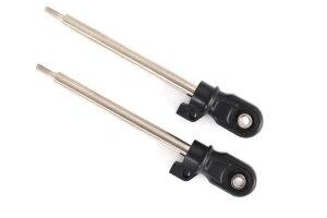 Traxxas 8963 Shock shaft, 72mm (GT-Maxx®) (steel, chrome finish) (2)/ rod ends (2)/ hollow balls (2)