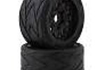 METHOD- RC MTD1402   Method RC Velociter Belted Pre-Mount 1/7 On-Road Rear Tires (Black) (2) w/Hive 17mm Hex Wheels