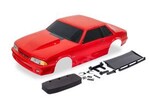 Traxxas 9421R Body, Ford Mustang, Fox Body, red (painted, decals applied)